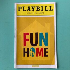 Opening Night Color Playbill Fun Home Michael Cerveris Judy Kuhn Beth Malone